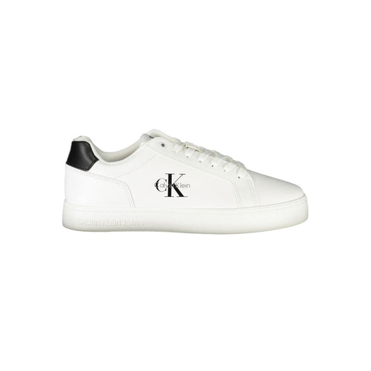 Calvin Klein Herren-Sneaker aus weißem Leder