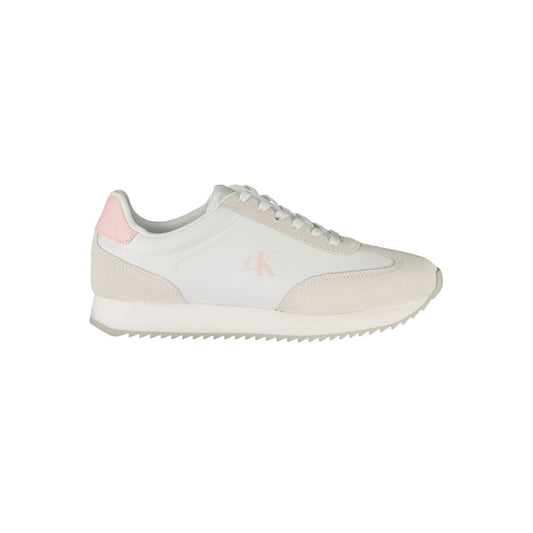 Calvin Klein Damen Sneaker aus weißem Leder