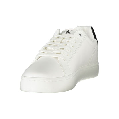 Calvin Klein Herren-Sneaker aus weißem Leder