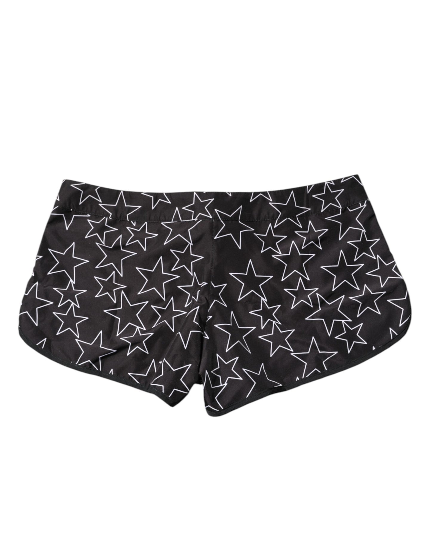 Dolce &amp; Gabbana Black Star Print Beachwear Shorts Swimwear