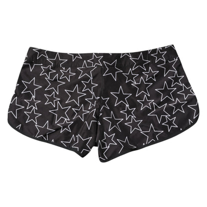 Dolce &amp; Gabbana Black Star Print Beachwear Shorts Swimwear