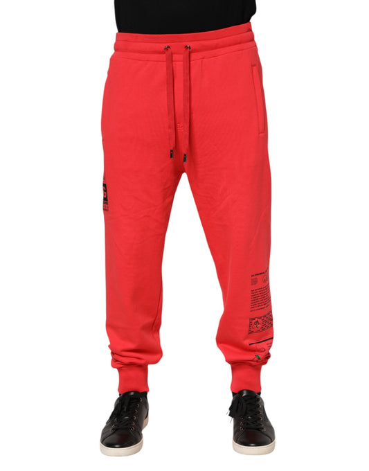 Dolce &amp; Gabbana Rote Jogginghose aus Baumwolle für Herren
