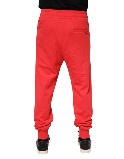 Dolce &amp; Gabbana Rote Jogginghose aus Baumwolle für Herren