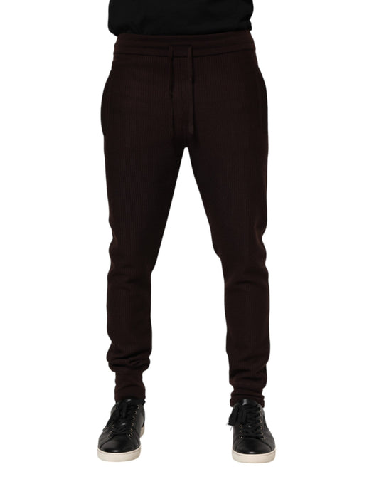 Dolce &amp; Gabbana Braune Kaschmir-Jogginghose für Herren