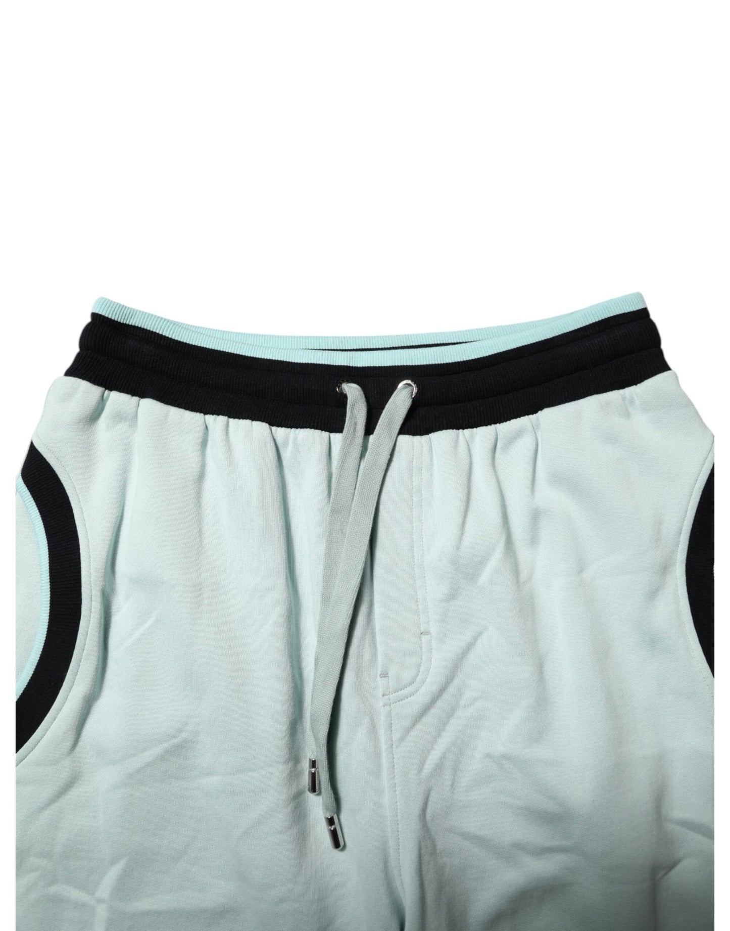 Dolce &amp; Gabbana Light Green Cotton Men Jogger Sweatpants Pants
