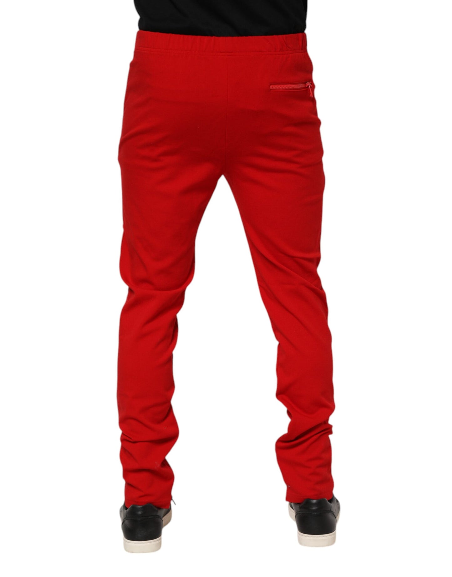Dolce &amp; Gabbana – Jogginghose mit Logo in Rot aus Viskose für Herren