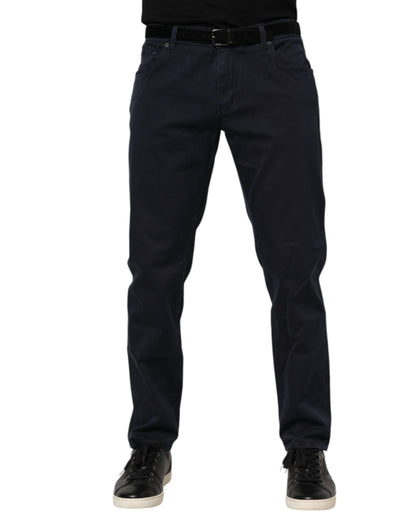 Dolce &amp; Gabbana – Blaue, konisch zulaufende Jeans aus Baumwolle
