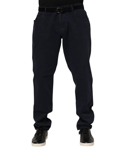 Dolce &amp; Gabbana – Schwarze, schmal zulaufende Jeans aus Baumwolle