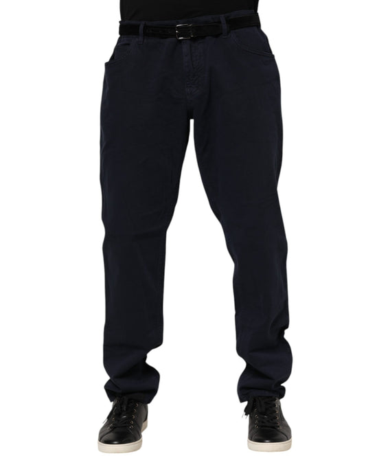 Dolce &amp; Gabbana – Schwarze, schmal zulaufende Jeans aus Baumwolle