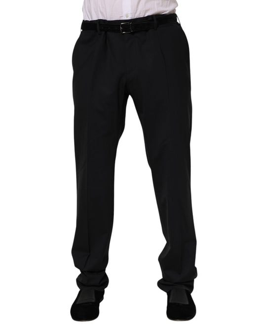 Dolce &amp; Gabbana – Schwarze Anzughose aus Wolle