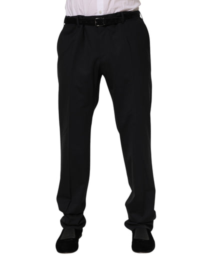 Dolce &amp; Gabbana – Schwarze Anzughose aus Wolle