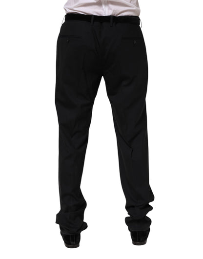 Dolce &amp; Gabbana – Schwarze Anzughose aus Wolle