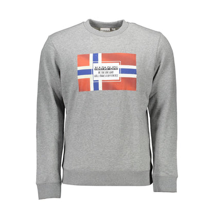 Napapijri Grauer Baumwollpullover