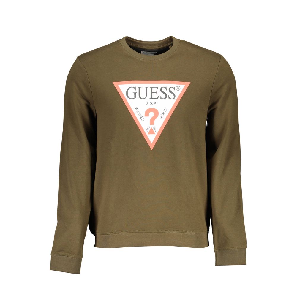 Guess Jeans – Grüner Baumwollpullover