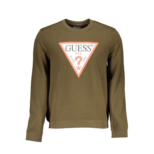 Guess Jeans – Grüner Baumwollpullover