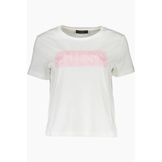 Guess Jeans – Weiße Baumwolloberteile und T-Shirts