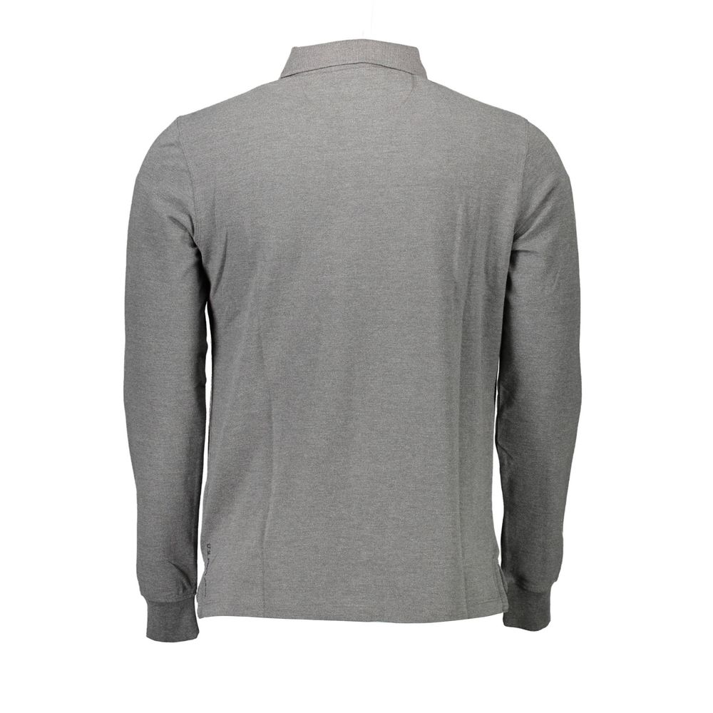 US POLO ASSN. Gray Cotton Polo Shirt