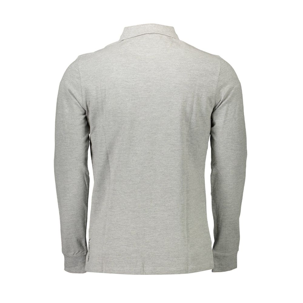 US POLO ASSN. Gray Cotton Polo Shirt