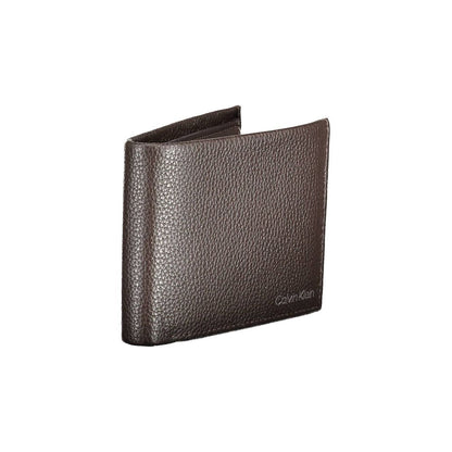 Calvin Klein Braune Lederbrieftasche