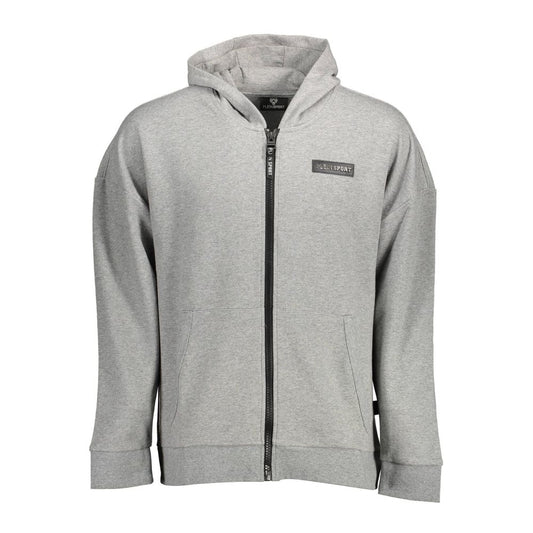 Grauer Baumwollpullover von Plein Sport