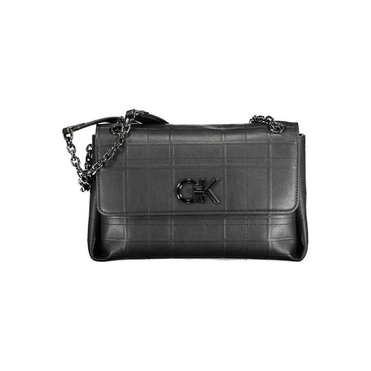 Calvin Klein Schwarze Polyester-Handtasche
