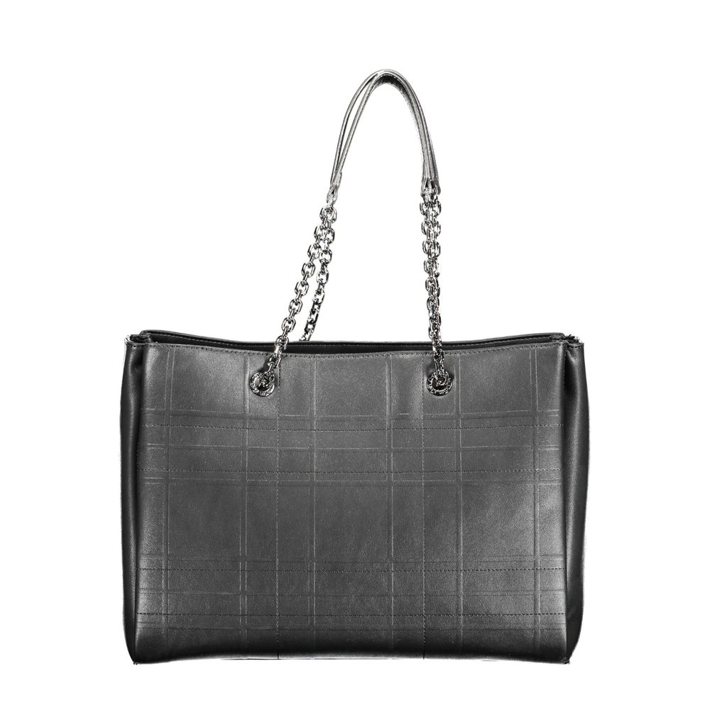 Calvin Klein Schwarze Polyester-Handtasche