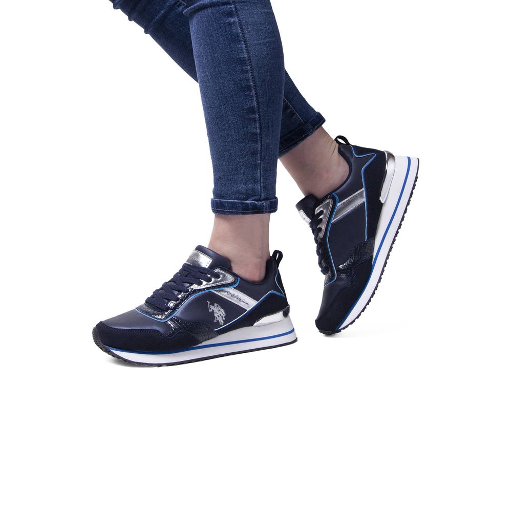 US POLO ASSN. Blauer Polyester-Sneaker
