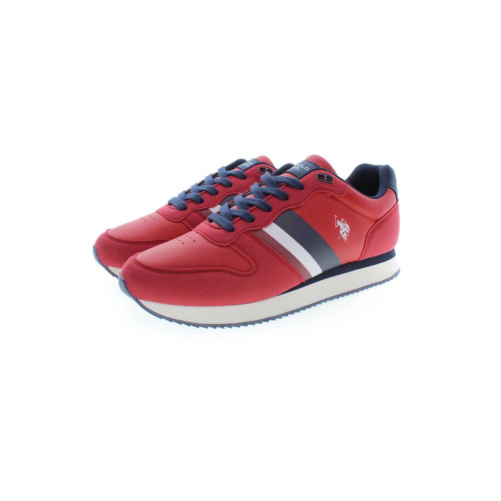 US POLO ASSN. Red Polyester Sneaker