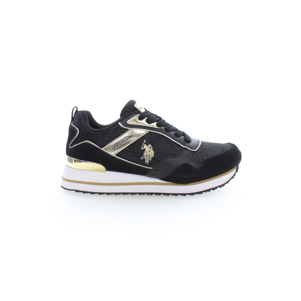 US POLO ASSN. Schwarzer Polyester-Sneaker