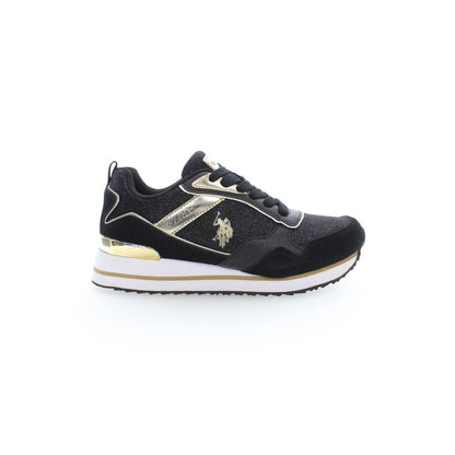 US POLO ASSN. Schwarzer Polyester-Sneaker