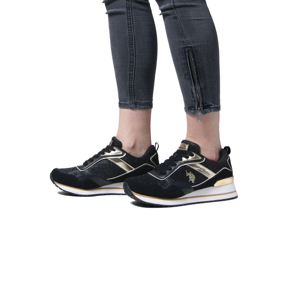 US POLO ASSN. Schwarzer Polyester-Sneaker