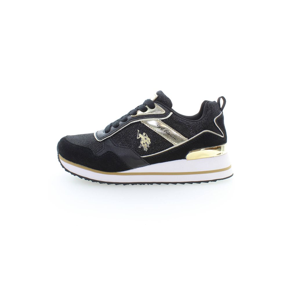 US POLO ASSN. Schwarzer Polyester-Sneaker