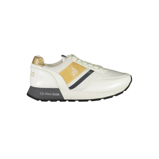 US POLO ASSN. Weißer Polyester-Sneaker