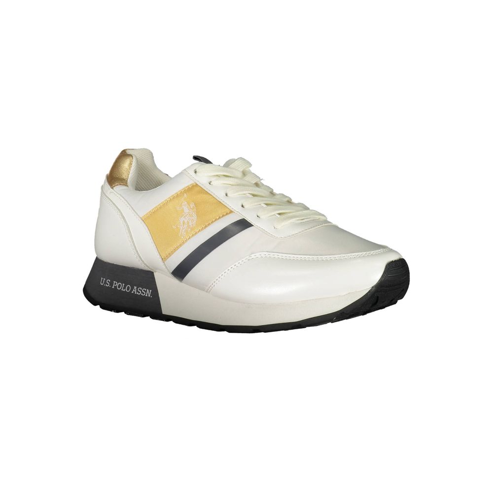 US POLO ASSN. Weißer Polyester-Sneaker