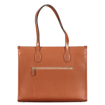 Guess Jeans – Braune Polyethylen-Handtasche