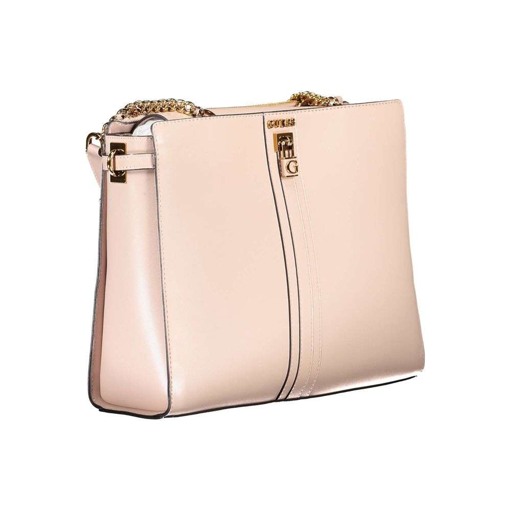 Guess Jeans – Handtasche aus Polyethylen in Rosa