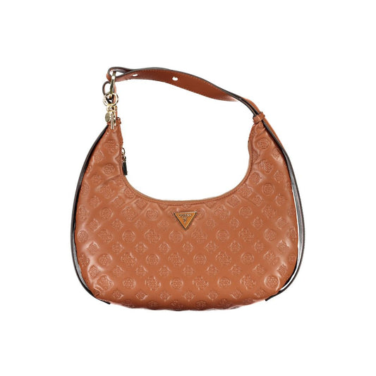 Guess Jeans – Braune Polyethylen-Handtasche