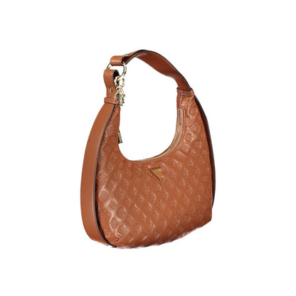 Guess Jeans – Braune Polyethylen-Handtasche