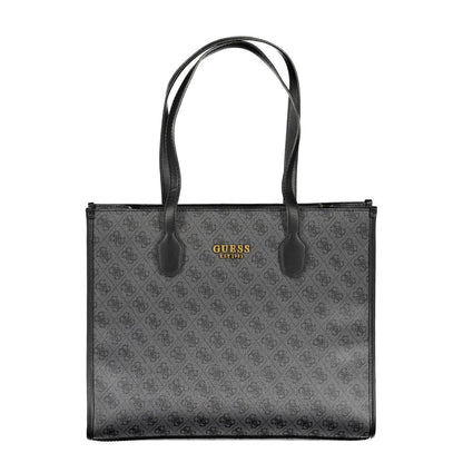 Guess Jeans – Schwarze Polyethylen-Handtasche