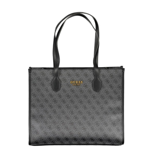 Guess Jeans – Schwarze Polyethylen-Handtasche