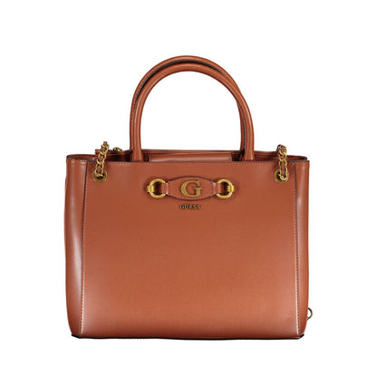 Guess Jeans – Braune Polyethylen-Handtasche