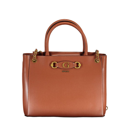 Guess Jeans – Braune Polyethylen-Handtasche