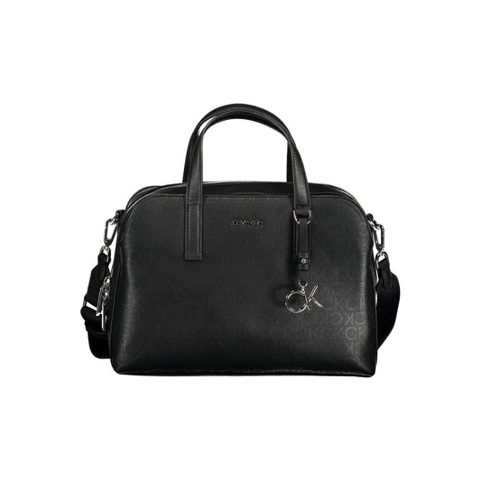Calvin Klein Schwarze Polyester-Handtasche