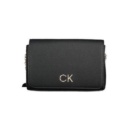 Calvin Klein Schwarze Polyester-Handtasche