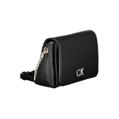 Calvin Klein Schwarze Polyester-Handtasche