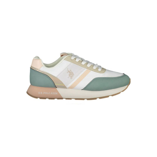 US POLO ASSN. Weißer Nylon-Sneaker