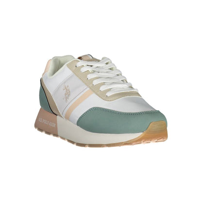 US POLO ASSN. Weißer Nylon-Sneaker