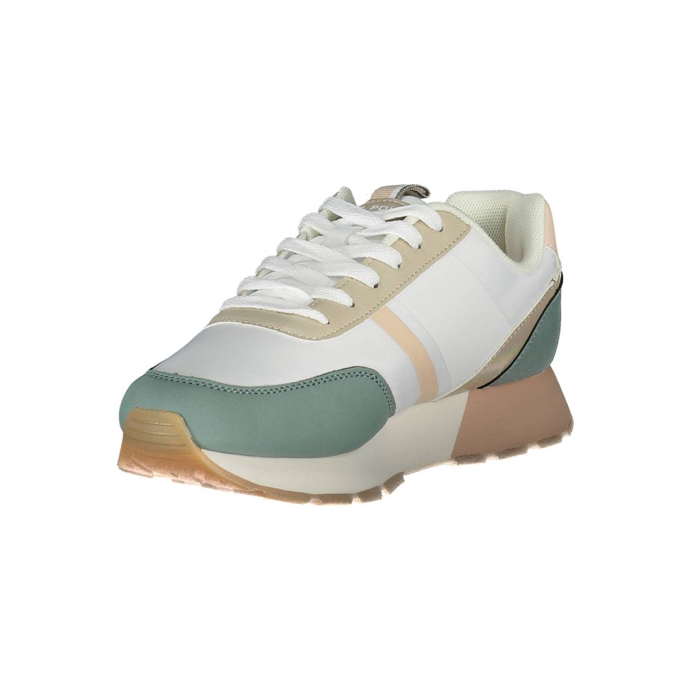 US POLO ASSN. Weißer Nylon-Sneaker