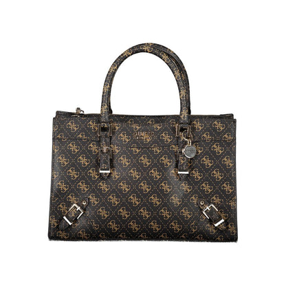 Guess Jeans – Braune Polyethylen-Handtasche