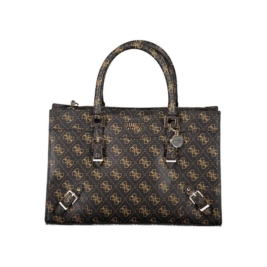 Guess Jeans – Braune Polyethylen-Handtasche
